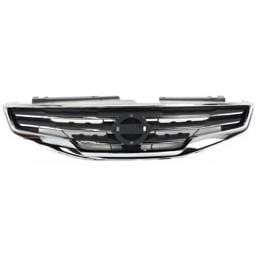 New Chrome Shell Grille Assembly Compatible With Nissan Altima S 4 Cyl 2.5L Altima Sr 6 Cyl 3.5L