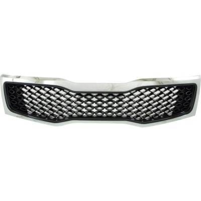 New Black Grille Assembly Compatible With Kia Optima Ex 4 Cyl 2.4L Optima Ex Luxury 4 Cyl 2.4L