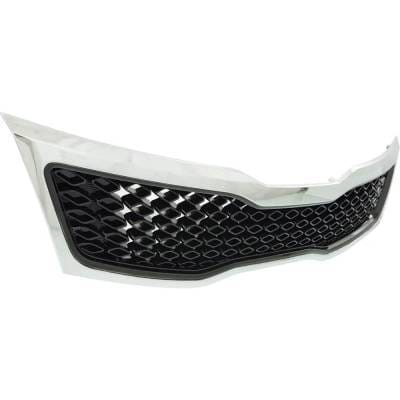 New Black Grille Assembly Compatible With Kia Optima Ex 4 Cyl 2.4L Optima Ex Luxury 4 Cyl 2.4L thumbnail 5