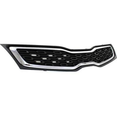 New Black Grille Assembly Compatible With Kia Rio Sx 4 Cyl 1.6L Rio Lx+ 4 Cyl 1.6L Rio Lx 4 Cyl 1.6L thumbnail 5
