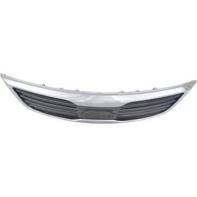 New Chrome Shell Grille Assembly Compatible With Kia Sportage Lx 4 Cyl 2.4L Sportage Ex 4 Cyl 2.4L thumbnail 7