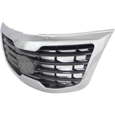 New Chrome Shell Grille Assembly Compatible With Kia Sportage Ex 4 Cyl 2.4L Sportage Lx 4 Cyl 2.4L thumbnail 3