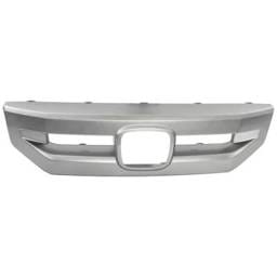 New Painted Silver Grille Trim Compatible With Honda Pilot Ex-L 6 Cyl 3.5L Pilot Ex 6 Cyl 3.5L Pilot