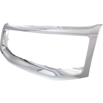 New Chrome Grille Trim Compatible With Honda Pilot Ex-L 6 Cyl 3.5L Pilot Touring 6 Cyl 3.5L Pilot Ex thumbnail 3
