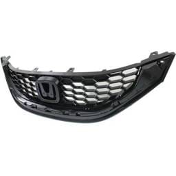 New Black Grille Assembly Compatible With Honda Civic Si 4 Cyl 2.4L Civic Ex 4 Cyl 1.8L Civic Ex-L 4