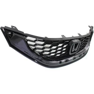New Black Grille Assembly Compatible With Honda Civic Si 4 Cyl 2.4L Civic Ex-L 4 Cyl 1.8L Civic Ex 4 thumbnail 3