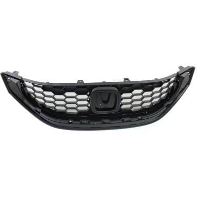 New Black Grille Assembly Compatible With Honda Civic Si 4 Cyl 2.4L Civic Ex-L 4 Cyl 1.8L Civic Ex 4 thumbnail 9
