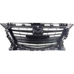 New Black Grille Assembly Compatible With Mazda 3 Gs 4 Cyl 2.0L 3 G 4 Cyl 2.0L 3 Gx 4 Cyl 2.0L 3