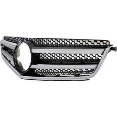 New Chrome Shell Grille Assembly Compatible With Mercedes Benz C350 4Matic 6 Cyl 3.5L C63 Amg Base 8 thumbnail 3