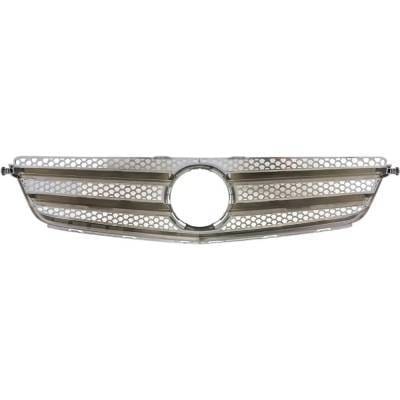 New Chrome Shell Grille Assembly Compatible With Mercedes Benz C250 Base 6 Cyl 2.5L C250 4Matic 6 thumbnail 9