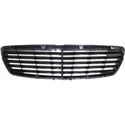 New Chrome Shell Grille Assembly Compatible With Mercedes Benz E320 Base 6 Cyl 3.2L E350 4Matic 6 thumbnail 7