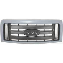 New Gray Shell Grille Assembly Compatible With Ford F-150 Stx 6 Cyl 3.7L F-150 Fx4 8 Cyl 5.4L F-150