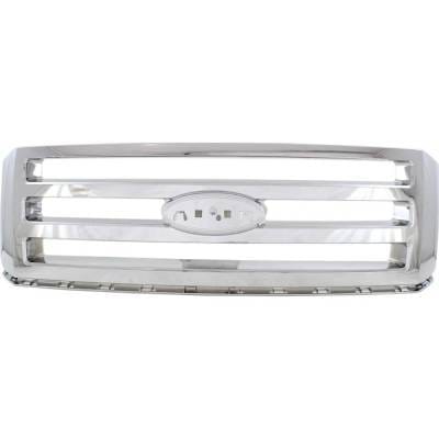 New Chrome Grille Assembly Compatible With Ford Expedition Max King Ranch 8 Cyl 5.4L Expedition Xl 8