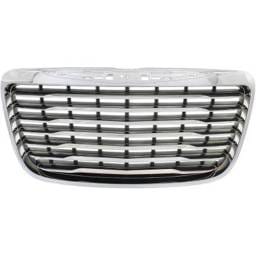 New Chrome Shell Grille Assembly Compatible With Chrysler 300 C 8 Cyl 5.7L 300 Base 6 Cyl 3.6L 300