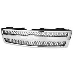 New Grille Assembly Compatible With Chevrolet Silverado 1500 Wt 6 Cyl 4.3L Silverado 1500 Ltz 8 Cyl