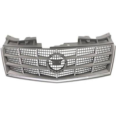 Gray Grille Assembly Compatible With Cadillac Sts Base 8 Cyl 4.6L Sts Base 6 Cyl 3.6L 2008-2011 By
