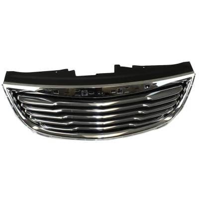 New Chrome Shell Grille Assembly Compatible With Chrysler Town & Country Lx 6 Cyl 3.6L Town & thumbnail 7
