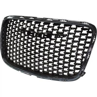 New Black Grille Assembly Compatible With Chrysler 300 Limited 6 Cyl 3.6L 300 C 8 Cyl 6.4L 300 S 8 thumbnail 5