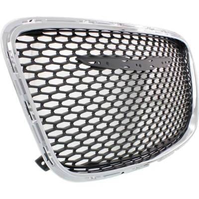 New Chrome Shell Grille Assembly Compatible With Chrysler 300 S 6 Cyl 3.6L 300 C 8 Cyl 5.7L 300 thumbnail 5