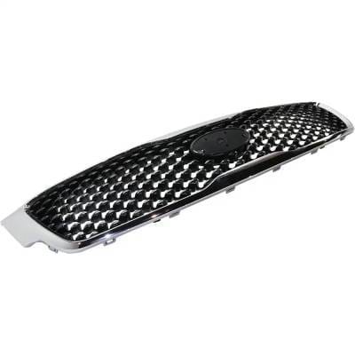 New Chrome Shell Grille Assembly Compatible With Kia Sorento Sxl 6 Cyl 3.3L Sorento Sx 6 Cyl 3.3L thumbnail 3