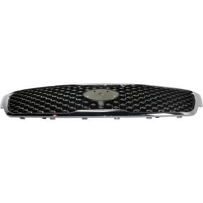 New Chrome Shell Grille Assembly Compatible With Kia Sorento Sxl 6 Cyl 3.3L Sorento Sx 4 Cyl 2.0L thumbnail 7