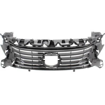 Gray Grille Assembly Compatible With Lexus Es350 Base 6 Cyl 3.5L Es300h Base 4 Cyl 2.5L 2016-2018 By