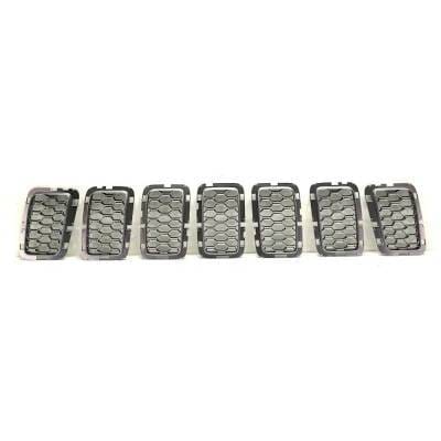 New Chrome Grille Assembly Compatible With Jeep Grand Cherokee Wk Limited X 6 Cyl 3.6L Grand