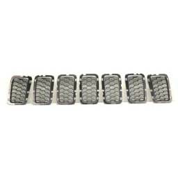 New Chrome Grille Assembly Compatible With Jeep Grand Cherokee Wk Limited 6 Cyl 3.6L Grand Cherokee