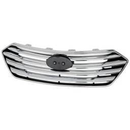 New Chrome Grille Assembly Compatible With Hyundai Santa Fe Se 6 Cyl 3.3L Santa Fe Gls 6 Cyl 3.3L
