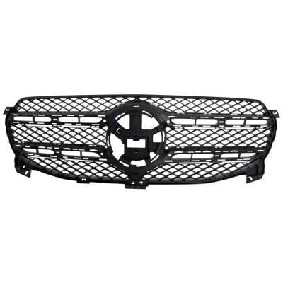 New Black Shell Grille Assembly Compatible With Mercedes Benz Gle450 4Matic 6 Cyl 3.0L Gle350 Base 4