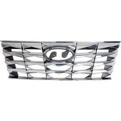 New Chrome Grille Assembly Compatible With Hyundai Tucson Luxury Plug-In Hybrid 4 Cyl 1.6L Tucson