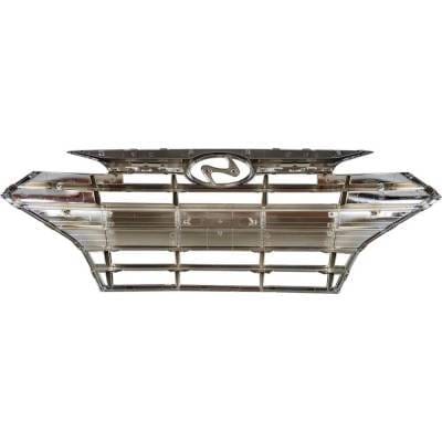 New Black Shell Grille Assembly Compatible With Hyundai Elantra Preferred 4 Cyl 2.0L Elantra thumbnail 7