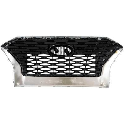 New Chrome Grille Assembly Compatible With Hyundai Palisade Preferred 6 Cyl 3.8L Palisade Sel 6 Cyl thumbnail 7