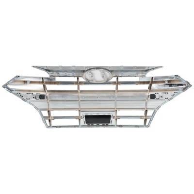 New Front Grille Assembly Compatible With Hyundai Elantra Limited 4 Cyl 2.0L Elantra Sport 4 Cyl thumbnail 7