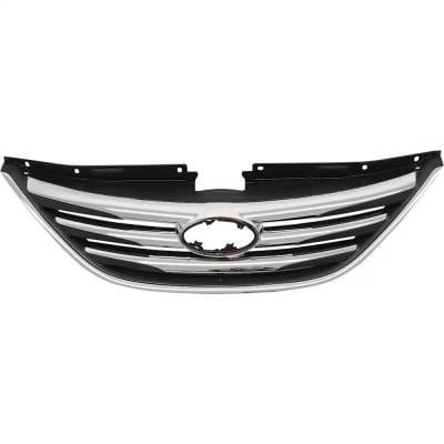 New Chrome Grille Assembly Compatible With Hyundai Sonata Se 4 Cyl 2.0L Sonata Se 4 Cyl 2.4L Sonata thumbnail 7