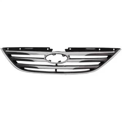 New Chrome Grille Assembly Compatible With Hyundai Sonata Gls 4 Cyl 2.4L Sonata Limited 4 Cyl 2.0L