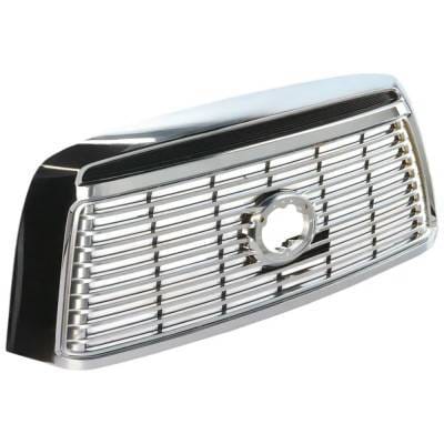 New Chrome With Nickel Grille Assembly Compatible With Toyota Tundra Sr5 8 Cyl 4.6L Tundra Base 6 thumbnail 5
