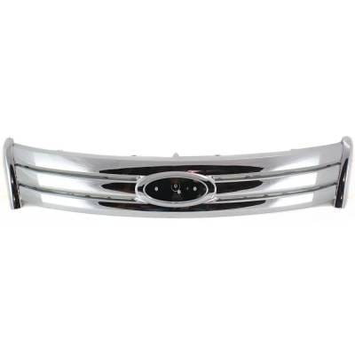 New Chrome Grille Assembly Compatible With Ford Taurus Se 6 Cyl 3.5L Taurus Limited 6 Cyl 3.5L