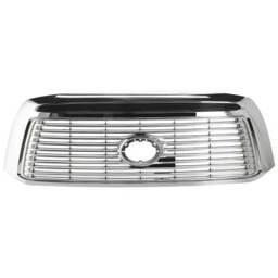 New Chrome Shell Grille Assembly Compatible With Toyota Tundra Limited 8 Cyl 5.7L Tundra Sr5 8 Cyl