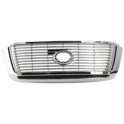 New Chrome Shell Grille Assembly Compatible With Toyota Tundra Limited 8 Cyl 5.7L Tundra Base 6 Cyl thumbnail 7