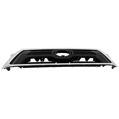 New Chrome Shell Grille Assembly Compatible With Toyota Tacoma X-Runner 6 Cyl 4.0L Tacoma Base 4 Cyl thumbnail 9