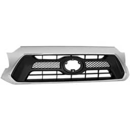 New Chrome Shell Grille Assembly Compatible With Toyota Tacoma Pre Runner 4 Cyl 2.7L Tacoma Trd Pro