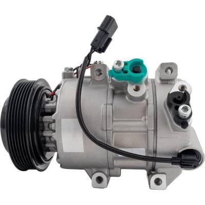 New 6-Groove Pulley A/C Compressor Compatible With Hyundai Kia Sportage Ex Luxury 4 Cyl 2.4L thumbnail 9