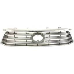 Chrome Accent Grille Assembly Compatible With Toyota Highlander Sport 6 Cyl 3.5L 2008-2010 By