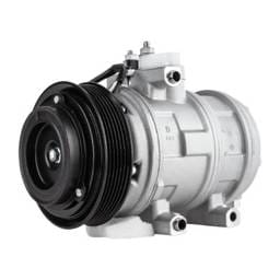 New 6-Groove Pulley A/C Compressor Compatible With Ford F-350 Super Duty Xl 8 Cyl 6.2L F-250 Super
