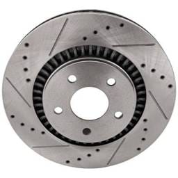 New Cross-Drilled Brake Disc Compatible With Ford Mercury Taurus Limited 6 Cyl 3.5L Taurus X Eddie