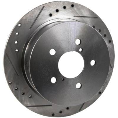 New Cross-Drilled Brake Disc Compatible With Subaru Outback Xt Limited 4 Cyl 2.5L Outback R L.L. thumbnail 3