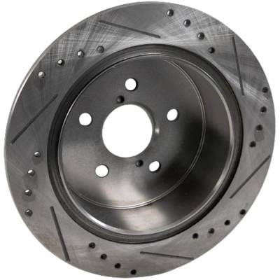 New Cross-Drilled Brake Disc Compatible With Subaru Outback R Vdc Limited 6 Cyl 3.0L Legacy 2.5I thumbnail 3