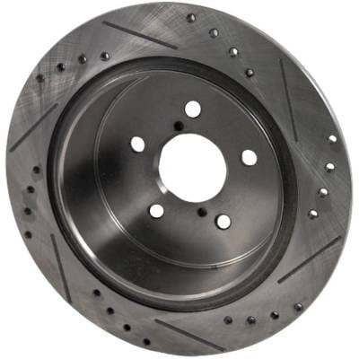 New Cross-Drilled Brake Disc Compatible With Subaru Outback R Vdc Limited 6 Cyl 3.0L Legacy 2.5I thumbnail 4