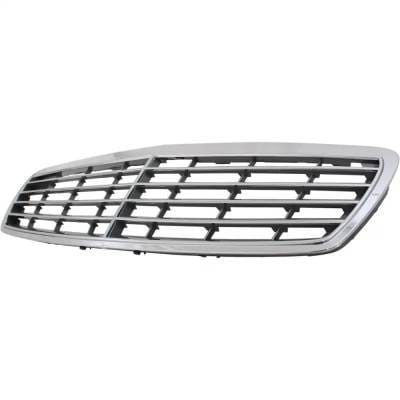 New Chrome Shell Grille Assembly Compatible With Mercedes Benz E320 Cdi 6 Cyl 3.2L E55 Amg Base 8 thumbnail 5